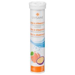 LIVSANE Zink & Vitamin C Brausetabletten 82 g von PXG Pharma GmbH