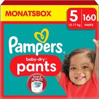 Pampers Windeln Pants Größe 5 Baby-Dry, 160 Windeln, 12kg-17kg, 360° Fit hilft, Auslaufen zu verh von Pampers