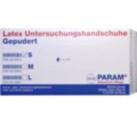 HANDSCHUHE Einmal Latex gepudert S 100 St von Param GmbH