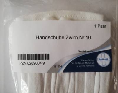 HANDSCHUHE Zwirn Gr.10 2 St von Param GmbH