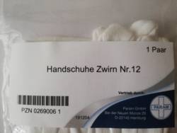 HANDSCHUHE Zwirn Gr.12 2 St von Param GmbH
