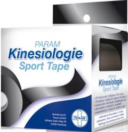 KINESIOLOGIE Sport Tape 5 cmx5 m schwarz von Param GmbH