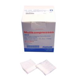 MULLKOMPRESSEN 10x10 cm steril 8fach 5X2 St von Param GmbH