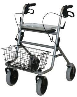 ROLLATOR standard mit Korb und Tablett silber von Param GmbH