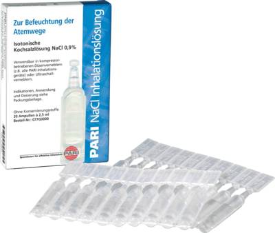 PARI NaCl Inhalationsl�sung Ampullen 20X2.5 ml von Pari GmbH
