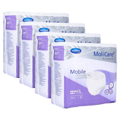 "MOLICARE Premium Mobile 8 Tropfen Gr.L 4x14 Stück" von "Paul Hartmann AG"