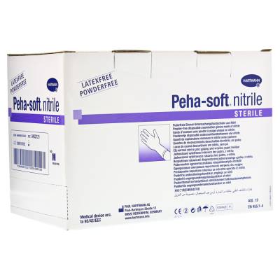 "PEHA-SOFT nitrile Unt.Handsch.steril puderfrei M 50x2 Stück" von "Paul Hartmann AG"