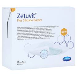 "ZETUVIT Plus Silicone Border steril 10x10 cm 10 Stück" von "Paul Hartmann AG"