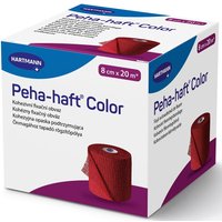 Peha-haft® Color latexfrei Fixierbinde 8 cm x 20 m rot von Peha-haft