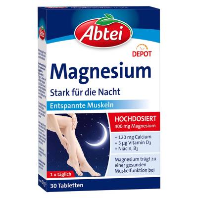 "ABTEI Magnesium Stark für die Nacht Depot Tabl.TF 30 Stück" von "Perrigo Deutschland GmbH"