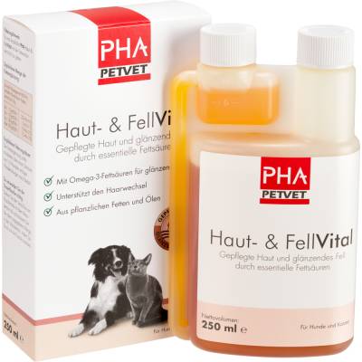 PHA Haut- & Fellvital Flüssig für Hunde und Katzen von PetVet GmbH