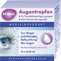 MCMED Augentropfen Einzeldosispipetten 15X0.35 ml von Pharma Netzwerk PNW GmbH