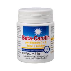 "BETA CAROTIN KAPSELN+Vitamin C+E 60 Stück" von "Pharma Peter GmbH"