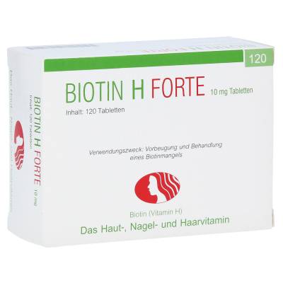 "Biotin H forte 10mg Tabletten 120 Stück" von "Pharma Peter GmbH"