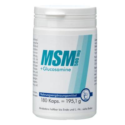 MSM 500 mg+Glucosamine Kapseln von Pharma Peter GmbH