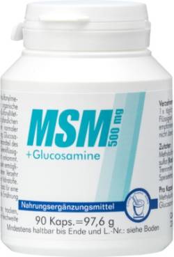 MSM 500 mg+Glucosamine Kapseln von Pharma Peter GmbH