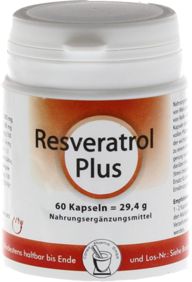 RESVERATROL PLUS Kapseln 29,4 g von Pharma Peter GmbH