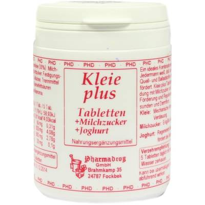 KLEIE PLUS Weizenkleie Tabletten von Pharmadrog GmbH