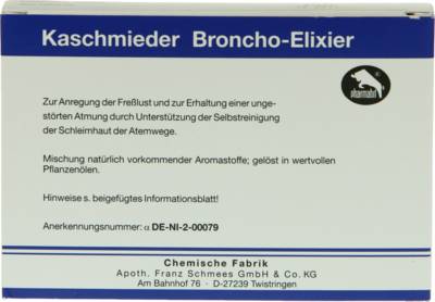 KASCHMIEDER Broncho Elixier vet. 6X18 ml von Pharmamedico GmbH