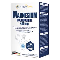 "MAGNESIUM 400 mg hochdosiert Kapseln 100 Stück" von "Pharmavital GmbH"