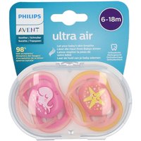 Avent Schnuller ultra air Animals 6-18 Monate (Farbe nicht auswählbar) von Philips