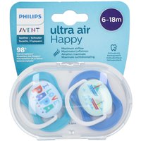 Avent Schnuller ultra air Happy 6-18 Monate von Philips