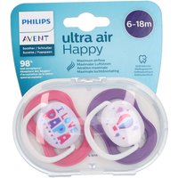 Avent Schnuller ultra air Happy Papa 6-18 Monate (Farbe nicht auswählbar) von Philips