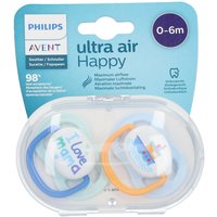 Avent Ultra Air Schnuller Happy Mama 0-6 Monate (Farbe nicht auswählbar) von Philips