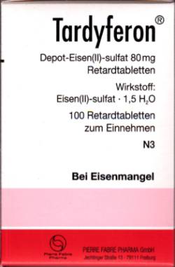 TARDYFERON Depot-Eisen(II)-sulfat 80 mg Retardtab. 100 St von Pierre Fabre Pharma GmbH