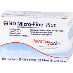 BD MICRO-FINE+ 8 Pen-Nadeln 0,25x8 mm 100 St Kanüle von + Prisoma GmbH