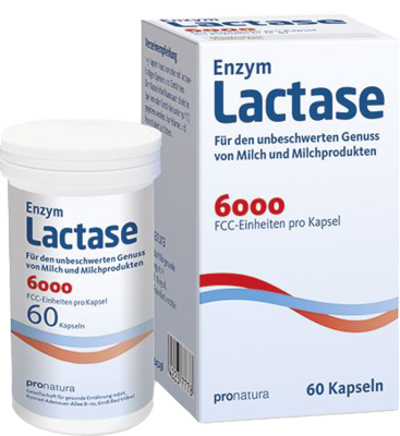 LACTASE 6.000 FCC Kapseln 12 g von Pro Natura Gesellschaft f�r gesunde Ern�hrung mbH