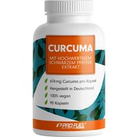 ProFuel - Curcuma Kapseln mit 474mg Curcuma-Extrakt pro Kapsel, davon 450mg wertvolle Curcuminoide von ProFuel