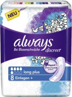 always discreet Bei Blasenschwäche long plus Einlagen von Halajot Einkaufs OHG