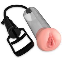 Transparente Penispumpe mit manueller Pumpfunktion | Mit Vagina-Öffnung | Pump Worx von Pumpset!
