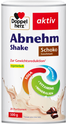 DOPPELHERZ Abnehm Shake Schoko Pulver 500 g von Queisser Pharma GmbH & Co. KG