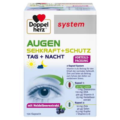 Doppelherz system AUGEN SEHKRAFT+SCHUTZ TAG + NACHT von Queisser Pharma GmbH & Co. KG