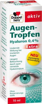 DOPPELHERZ Augen-Tropfen Hyaluron 0,4% Extra 10 ml von Queisser Pharma GmbH & Co. KG