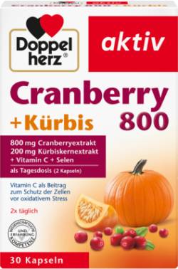 DOPPELHERZ Cranberry+K�rbis Kapseln 277 g von Queisser Pharma GmbH & Co. KG