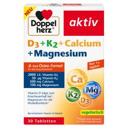 "DOPPELHERZ D3+K2+Calcium+Magnesium Tabletten 30 Stück" von "Queisser Pharma GmbH & Co. KG"