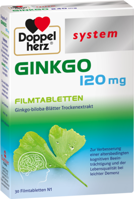 DOPPELHERZ Ginkgo 120 mg system Filmtabletten 30 St von Queisser Pharma GmbH & Co. KG