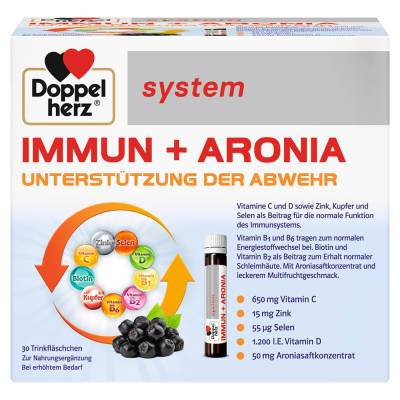 "DOPPELHERZ Immun+Aronia system Ampullen 30 Stück" von "Queisser Pharma GmbH & Co. KG"