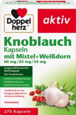 DOPPELHERZ Knobl.Kap.m.Mistel+Wei�dorn 60/24/54 mg 270 St von Queisser Pharma GmbH & Co. KG