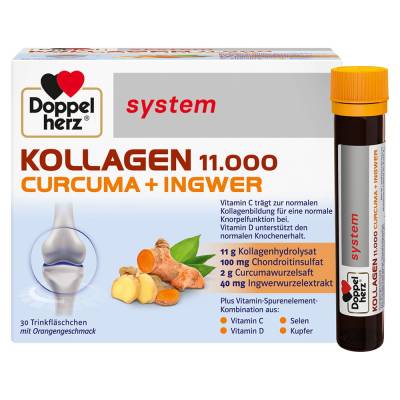 "DOPPELHERZ Kollagen 11.000 Curcuma+Ingw.system TRA 30x25 Milliliter" von "Queisser Pharma GmbH & Co. KG"