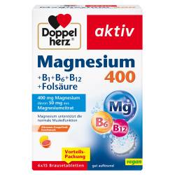 "DOPPELHERZ Magnesium 400+B1+B6+B12+Folsäure BTA 6x15 Stück" von "Queisser Pharma GmbH & Co. KG"