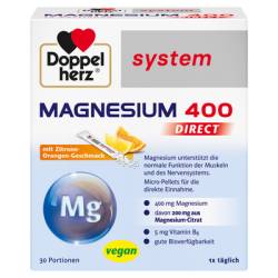 DOPPELHERZ Magnesium 400 DIRECT system Pellets 120 g von Queisser Pharma GmbH & Co. KG