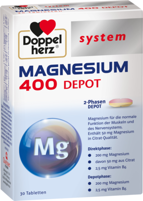 DOPPELHERZ Magnesium 400 Depot system Tabletten 45.7 g von Queisser Pharma GmbH & Co. KG