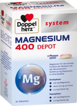 DOPPELHERZ Magnesium 400 Depot system Tabletten 91.4 g von Queisser Pharma GmbH & Co. KG