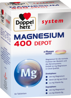 DOPPELHERZ Magnesium 400 Depot system Tabletten 91.4 g von Queisser Pharma GmbH & Co. KG