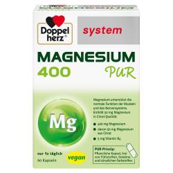 "DOPPELHERZ Magnesium 400 Pur system Kapseln 60 Stück" von "Queisser Pharma GmbH & Co. KG"
