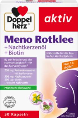 DOPPELHERZ Meno Rotklee+Nachtkerzen�l+Biotin Kaps. 34,4 g von Queisser Pharma GmbH & Co. KG